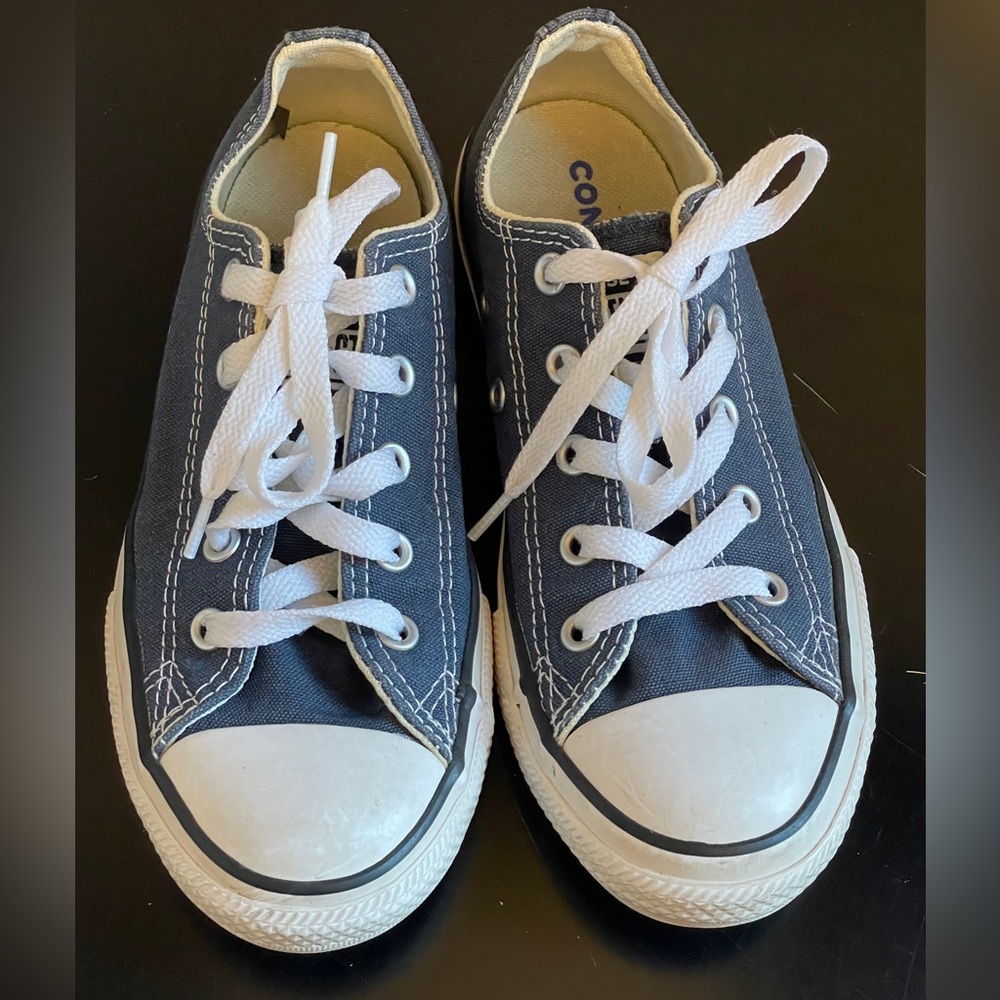 Kids Converse Navy Blue All Star Sneakers